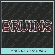 Bruins Rhinestone Transfer CRT101