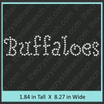 Buffaloes Rhinestone Transfer CRT113