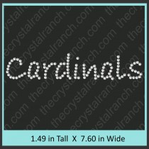 Cardinals Rhinestone Transfer CRT119