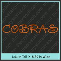 Cobras Rhinestone Transfer CRT120
