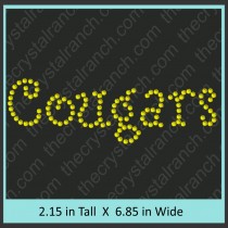 Cougars Rhinestone Transfer CRT127
