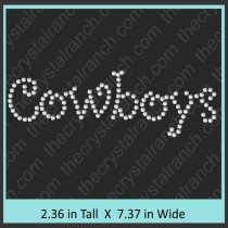 Cowboys Rhinestone Transfer CRT130