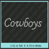 Cowboys Rhinestone Transfer CRT132
