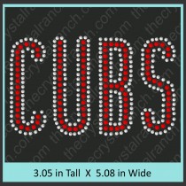 Cubs Rhinestone Transfer CRT135