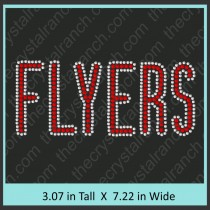 Flyers Rhinestone Transfer CRT157