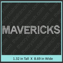 Mavericks Rhinestone Transfer CRT175