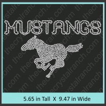 Mustangs Rhinestone Transfer CRT182