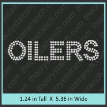 Oilers Rhinestone Transfer CRT184