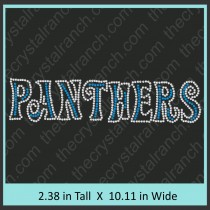 Panthers Rhinestone Transfer CRT187