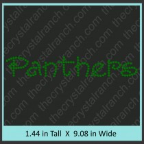 Panthers Rhinestone Transfer CRT188