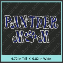 Panther Mom Rhinestone Transfer CRT190