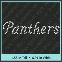 Panthers Rhinestone Transfer CRT191
