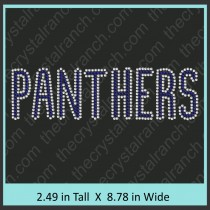 Panthers Rhinestone Transfer CRT195