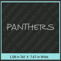 Panthers Rhinestone Transfer CRT197