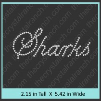 Sharks Rhinestone Transfer CRT218