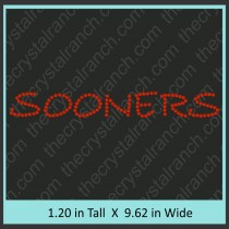 Sooners Rhinestone Transfer CRT222