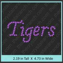 Tigers Rhinestone Transfer CRT238