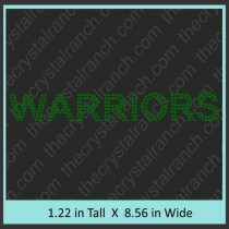 Warriors Rhinestone Transfer CRT241
