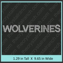 Wolverines Rhinestone Transfer CRT244