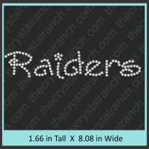  Raiders Rhinestone Transfer CRT257