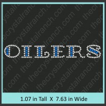 Oilers Rhinestone Transfer CRT260