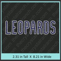 Leopards Rhinestone Transfer CRT267