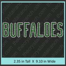 Buffaloes Rhinestone Transfer CRT269