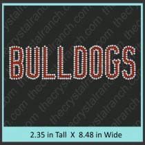 Bulldogs Rhinestone Transfer CRT271