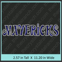 Mavericks Rhinestone Transfer CRT274