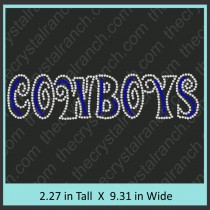 Cowboys Rhinestone Transfer CRT282