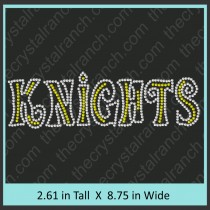 Knights Rhinestone Transfer CRT284
