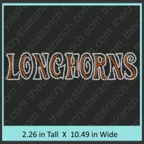 Longhorns Rhinestone Transfer CRT286