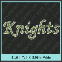 Knights Rhinestone Transfer CRT297