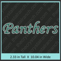 Panthers Rhinestone Transfer CRT299