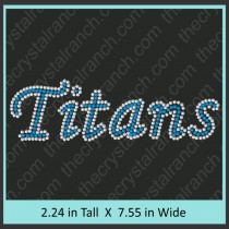 Titans Rhinestone Transfer CRT301