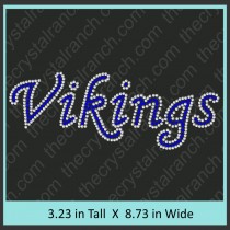 Vikings Rhinestone Transfer CRT302