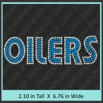 Oilers Rhinestone Transfer CRT309 