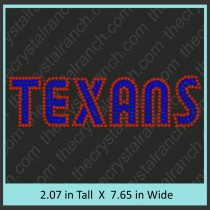Texans Rhinestone Transfer CRT311