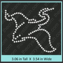 Stingray Rhinestone Transfer CRT316