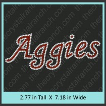 Aggies Rhinestone Transfer CRT317