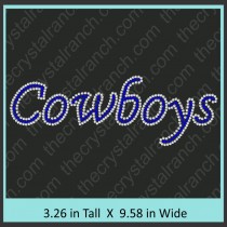 Cowboys Rhinestone Transfer CRT318