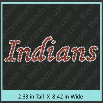 Indians Rhinestone Transfer CRT319