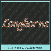 Longhorns Rhinestone Transfer CRT321
