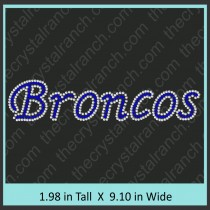 Broncos Rhinestone Transfer CRT324