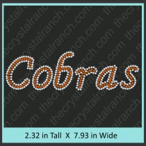 Cobras Rhinestone Transfer CRT326