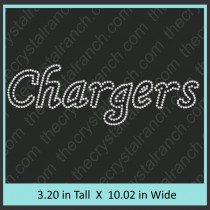 Chargers Rhinestone Transfer CRT327
