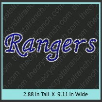 Rangers Rhinestone Transfer CRT328