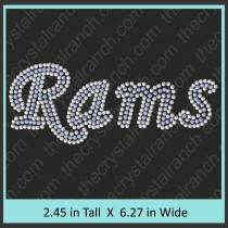 Rams Rhinestone Transfer CRT330