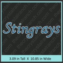 Stingrays Rhinestone Transfer CRT332