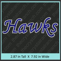 Hawks Rhinestone Transfer CRT335